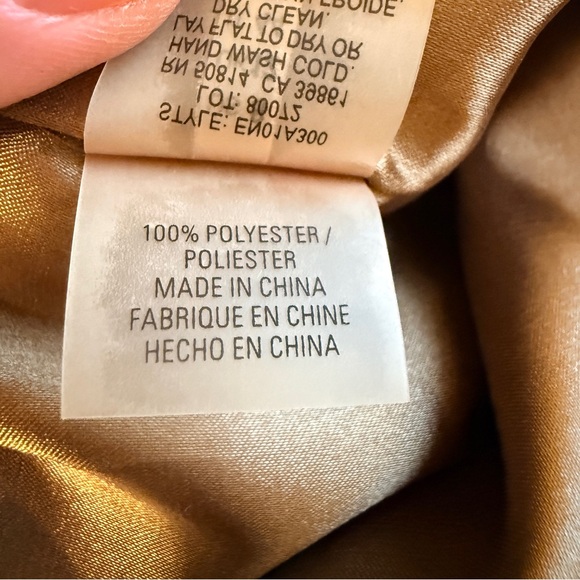 Elie Tahari | Sparkling Golden Bronze Sequined Mini Skirt - Picture 8 of 8